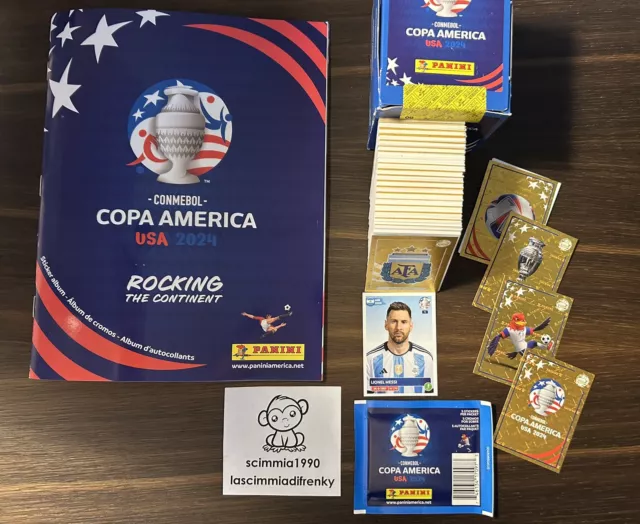 ALBUM EMPTY SET Complete White Sticker Panini Calciatori Copa America