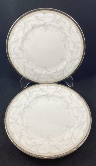 Waterford Brocade Fine China Salad Plates 8in Discontinued Set of 3