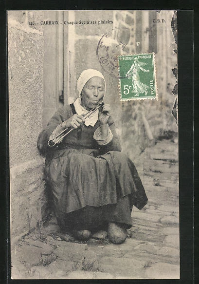 Carte Postale Ancienne CPA Carhaix – Hommage à La Tour D'Auvergne – Originale