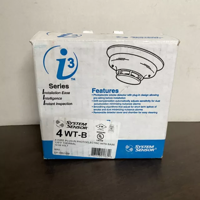 System Sensor 4WT-B i3 Series 4-wire Photoelectric Smoke Detector