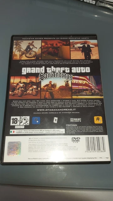 GTA SAN ANDREAS Completo + Mappa Grand Theft Auto Playstation 2 PS2 ITA ...