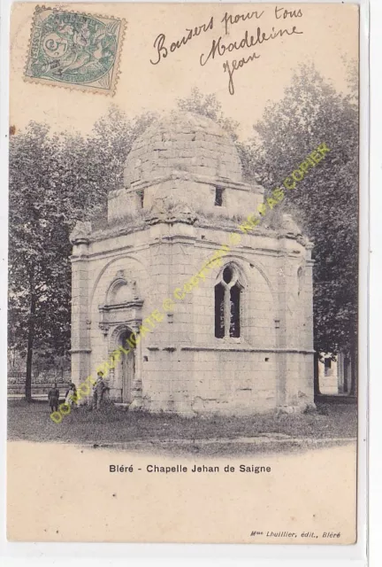 CPA Indre And Loire Bléré La Chapelle Of Bleeding With Children Edition