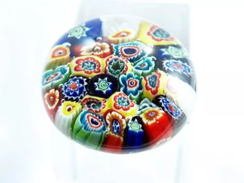 M Design Art Mouth Blown Millefiori Handmade Art Glass Paperweight M Pw-069