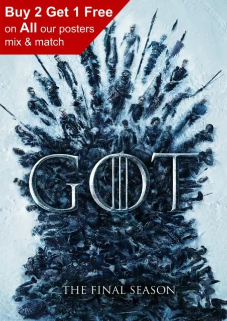 Game Of Thrones The Final Season 8 Poster A5 A4 A3 A2 A1