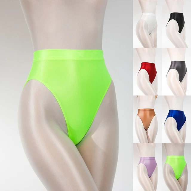 Nuove mutandine leggings di alta qualità 1 pz slip bikini olio lucido raso lucido