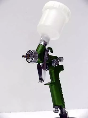 Spritzpistole HVLP Mini mit 1 mm Düse Lackierpistole für Spotrepair Autolack