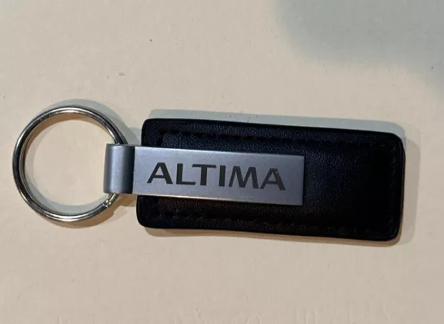 Nissan Altima Black Leather Keychain Ring Chain For Key Fob
