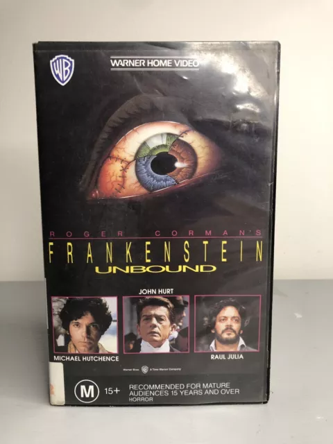 Frankenstein Unbound 1990 VHS Video Tape  Rental Horror Michael Hutchence INXS