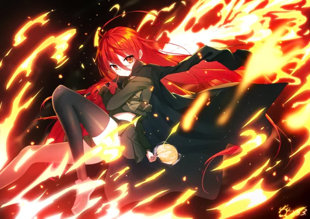 Anime Girls Shakugan No Shana Fire Shana Looking  Gaming Mat Desk 2343