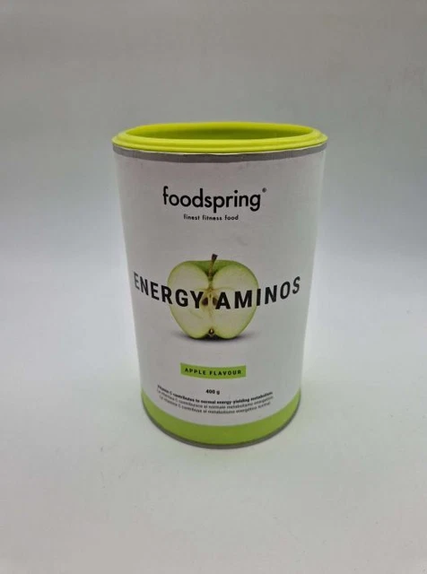 foodspring Energy Aminos Apfel 400g MHD 10/2023