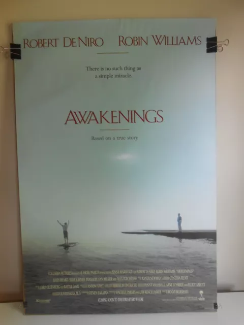 Awakenings (1990) Original 2 Sided Movie Poster Deniro Robin Williams 27x40