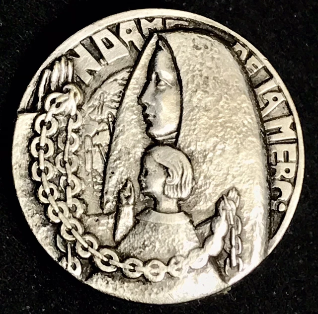 ANCIENNE BROCHE NOTRE Dame De La Merci Aumônerie Des Prisonniers Ca