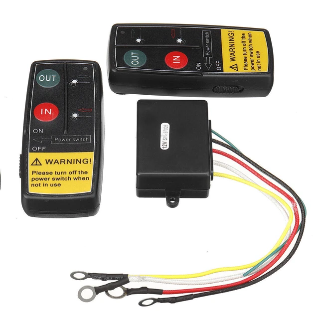 KIT TELECOMANDO PER Verricello Wireless 12V 24V 50M A Lungo Raggio EUR
