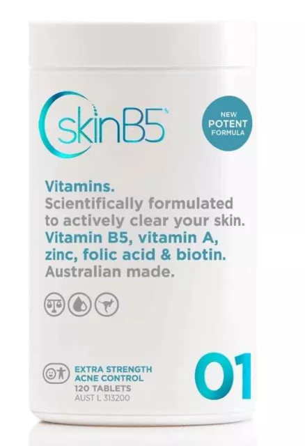 SkinB5 Extra Strength Acne Control Tablets 120