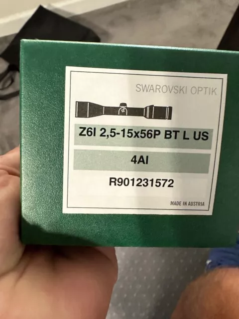 Used Swarovski Rifle Scope Z6i 2,5 15x56P