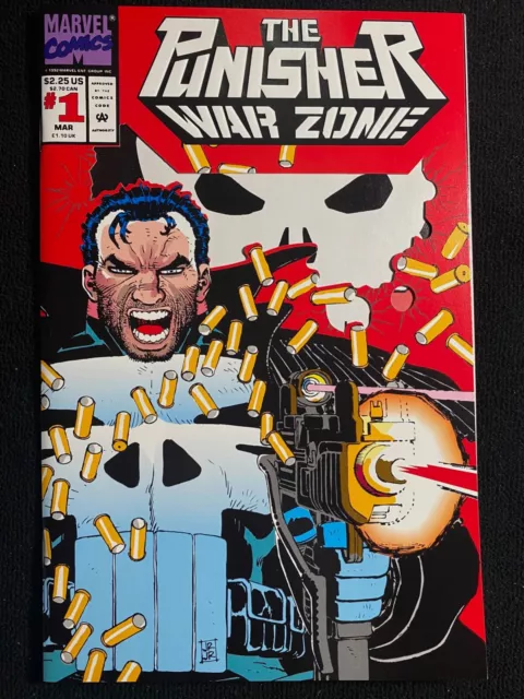 Marvel Comics Lot: Punisher War Zone #1-4, #7  (1992) Nm 9.4
