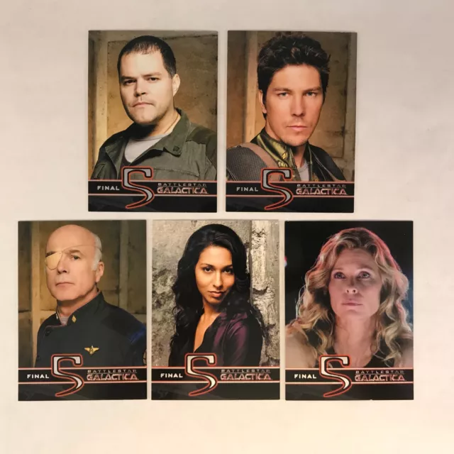 BATTLESTAR GALACTICA SEASON 4 Rittenhouse 2009 Complete FINAL 5 Chase Card Set