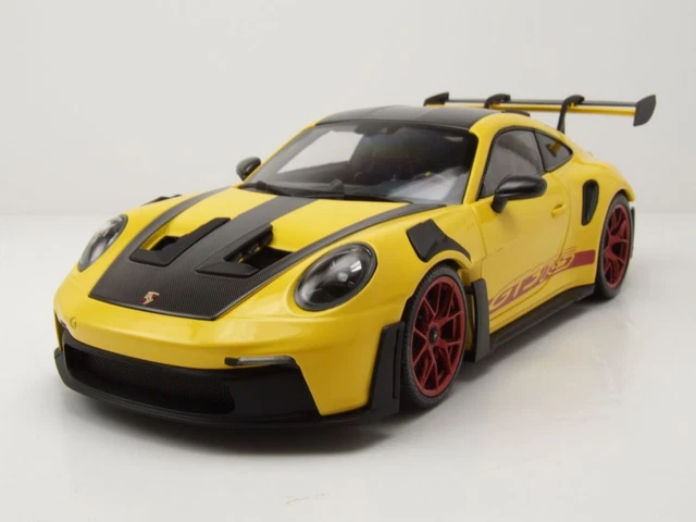 Modellino Minichamps Porsche 911 (992) GT3 RS 2023 - Scala 1:18 Rosso Con Cerchi Neri