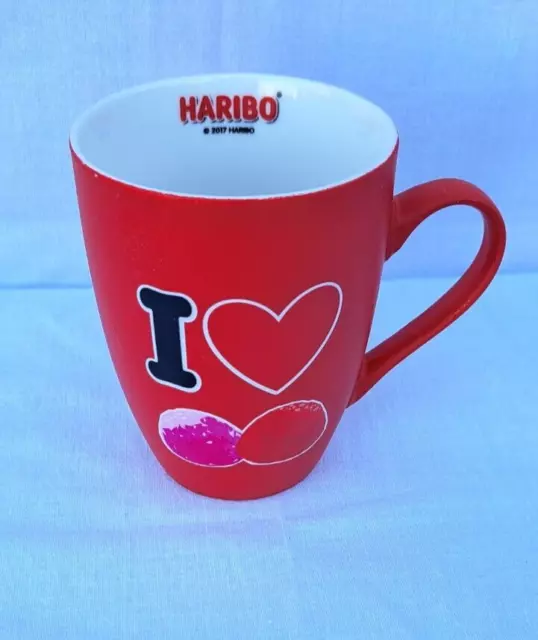 Tasse publicitaire fraise tagada HARIBO rouge blanc 10 cm - SOS doudou