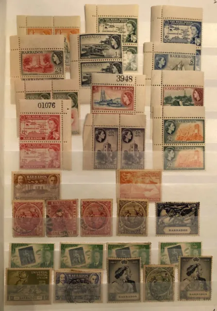 D9010: (2) Volume British Colonies Stamp Lot, Stockbook, Album, Jamaica, etc