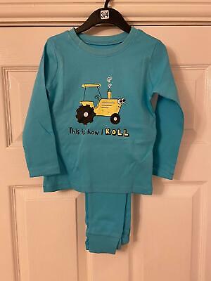 Boys Character Tractor Car Pyjamas Nightwear Kids PJs Set Age Years Months