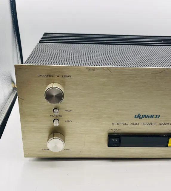 Vintage DYNACO Stereo 400 POWER AMPLIFIER - 2 Channel - USA Made - Working 2