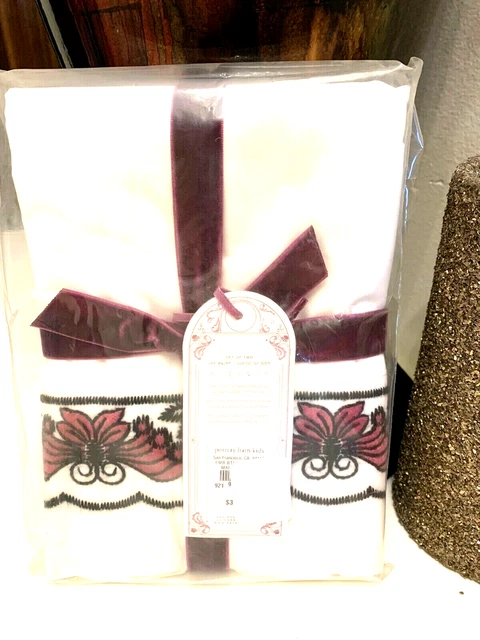 Pottery Barn SET 2 Anna Sui Butterfly pillowcase kid princess girl pink purple