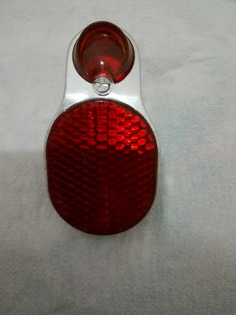 Feu Arrière Vintage Pour Vélo Legnano Sebac - Halogène 3 LED - Stock Ancien Neuf (NOS)