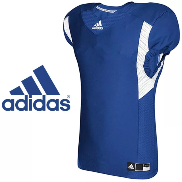 adidas Techfit Hyped Football Jersey Blue White Size Medium AZ9309-350