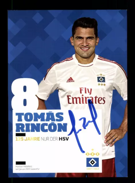 Tomas Rincon Autogrammkarte Hamburger SV 2012-13 Original Signiert + A 185191