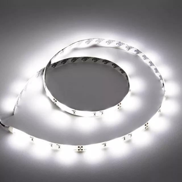 100cm LED Leiste Strip Lichtleiste 12V Xenon Weiß  30 x 5050 SMD Platine Weiß
