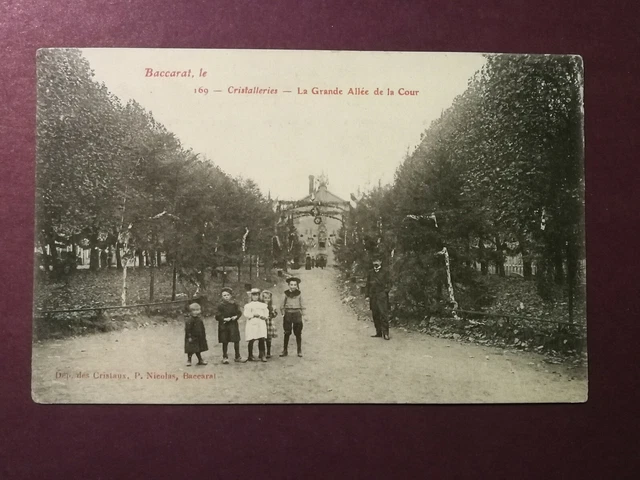 CPA 54 - BACCARAT - Cristalleries - La Grande Allée de la Cour