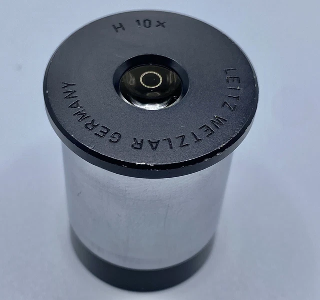 Leitz Wetzlar Microscope Eyepiece Ocular Lens H 10X with Pointer 23mm