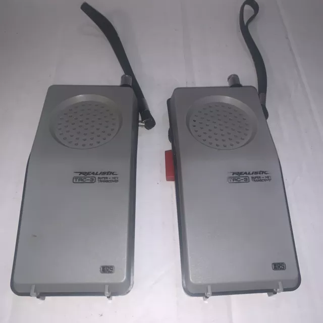 Vintage Portable CB Radio Realistic 6 Channel 5W Handheld Citizens Band  Transceiver Walkie Talkie TRC-208A Radioshack Tandy Black Case Japan 
