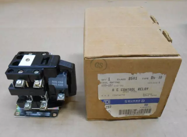 Square D 8501-Do-40 8501Do40 Ac Control Relay Open Type 480V 60Hz Coil 440V/50Hz
