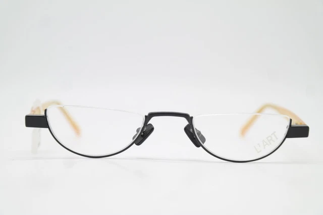 Lunettes Vintage MUNIC EYEWEAR - Monture Demi-ronde Or Marron - Neuf Sans étiquette