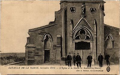 CPA Bataille de la MARNE L'Église et la Mairie de SOMMEILLEs (346485)
