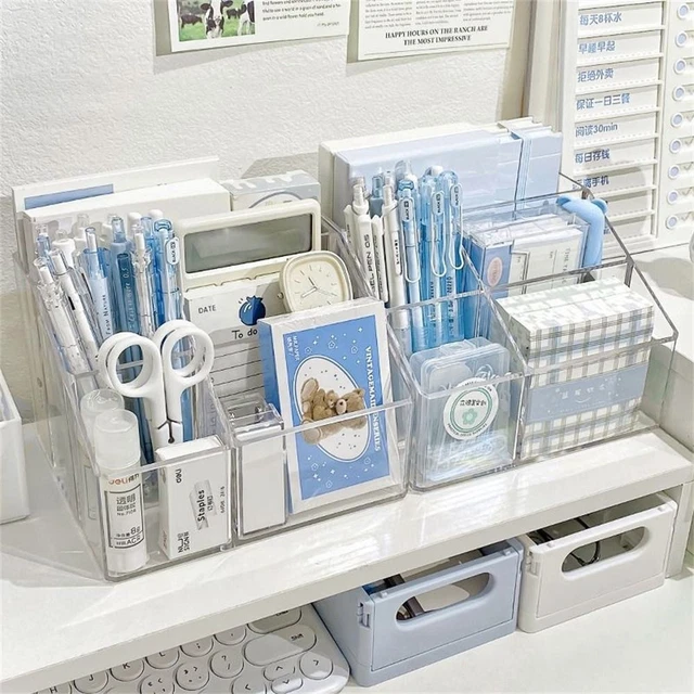 Large Capacity Desk Pen Holder Multifunction Stationery Organizer  Home Office