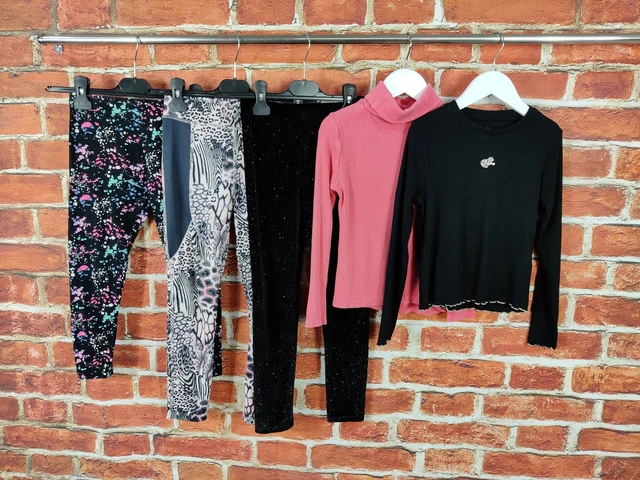 Girls Bundle Age 7-8 Years Next M&S Leggings T-Shirt Sweater Top Active 128Cm