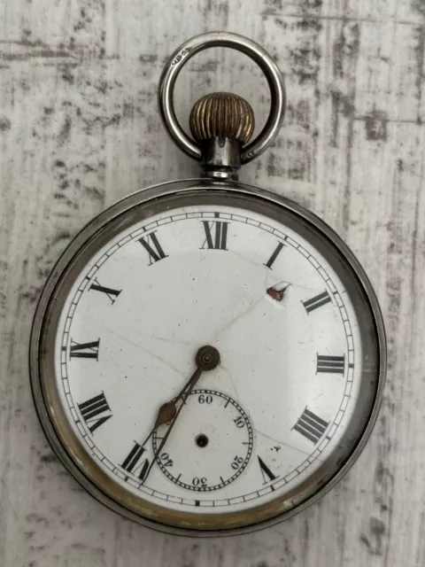 VINTAGE STERLING SILVER Pocket Watch (not Working) $25.40 - PicClick