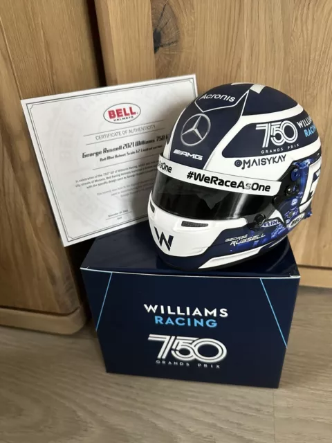 George Russell, Williams, 750GP, Helm, helmet 1:2, Limitiert, F1, Formula1