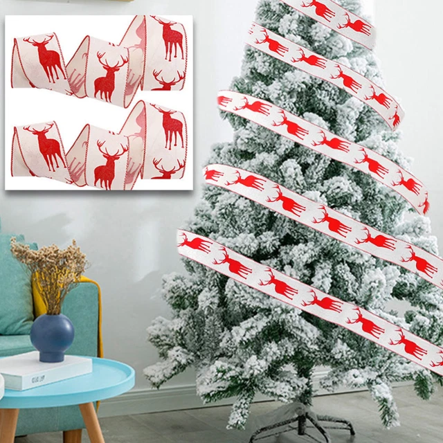 3 rollen von Weihnachten Diy Bänder Geschenk Verpackung Bänder 5