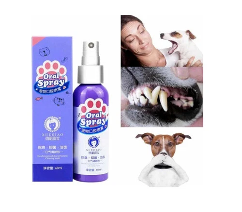 Spray de limpieza dental para mascotas - Refrescante de respiración para mascotas aerosol oral