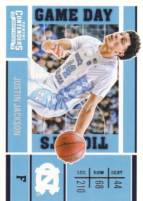 2017-18 Panini Contenders Draft Picks Game Day Tickets #19 Justin Jackson