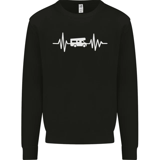 Campervan Pulse Caravan Caravanning Kids Sweatshirt Jumper