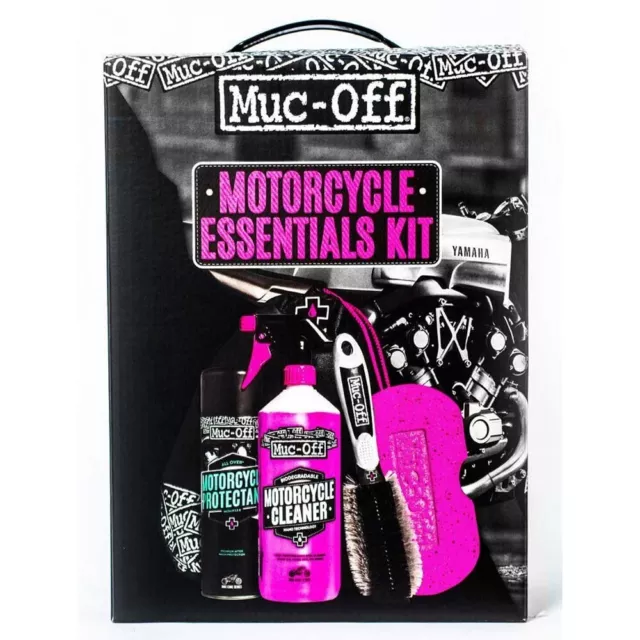 MUC-OFF MOTORCYCLE Essentials Care Cleaning Kit Bike MX ADV Road 636