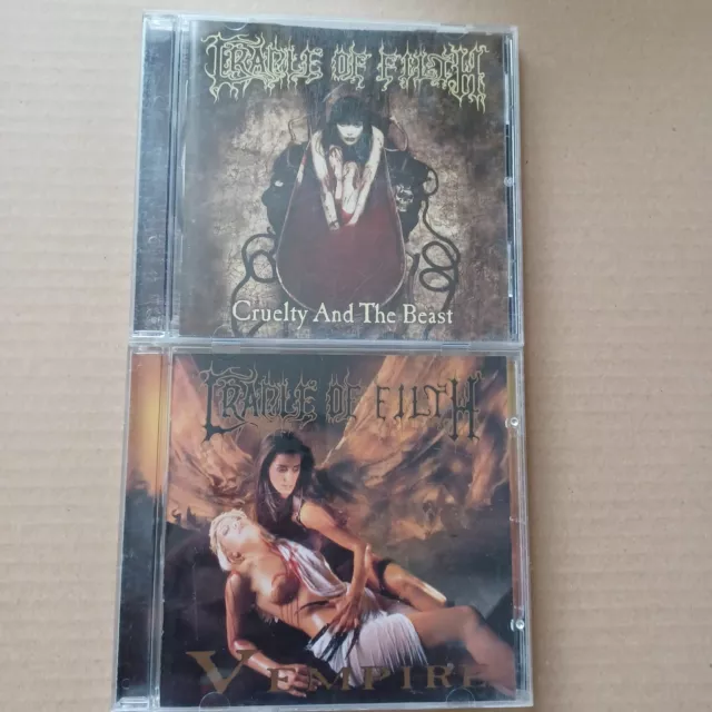 2 CD CRADLE OF FILTH " death metal