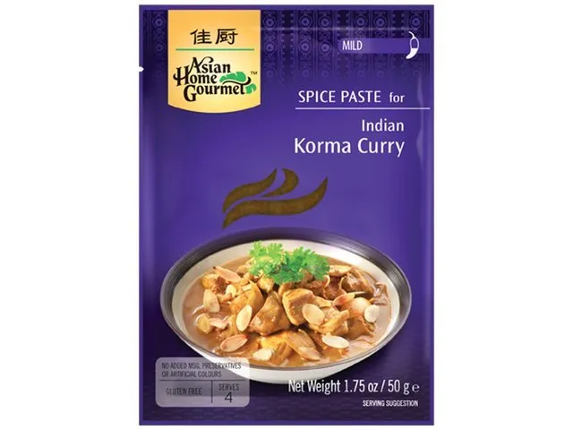Indian Korma Curry Paste  gewürzpaste -mit Rezept- indisch Kochen leicht 50g