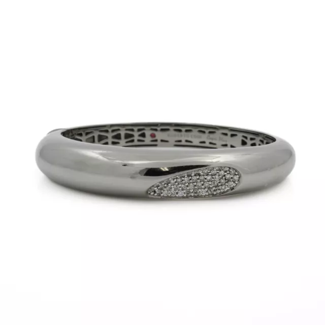Roberto Münze Capri Plus rutheniumbeschichtetes Sterling & Diamantarmband #J74144-1