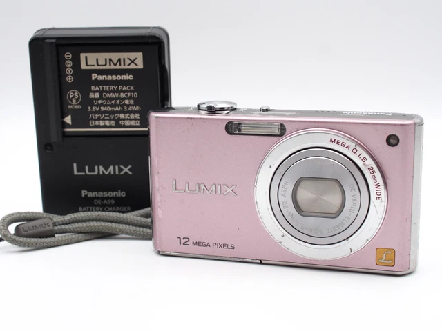 EXCELLENT-] PANASONIC LUMIX DMC-FX40 Pink 12MP Leica 5x Zoom